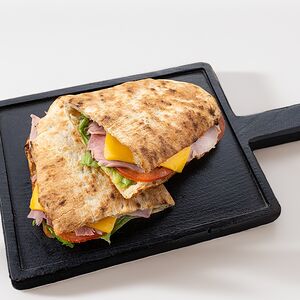 С ветчиной и сыром чеддер