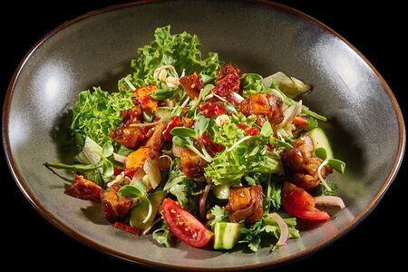 Салат с курицей терияки