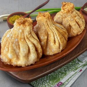 Хинкали с бараниной жареные (3 шт)