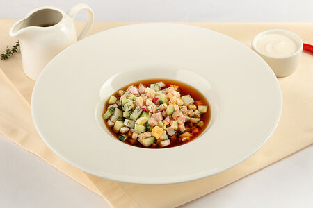 Окрошка с ветчиной