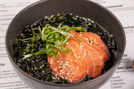 Суп мисо с лососем