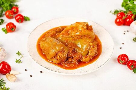 Перцы, фаршированные мясом и рисом
