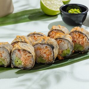 Темпура ролл с креветками и крабом