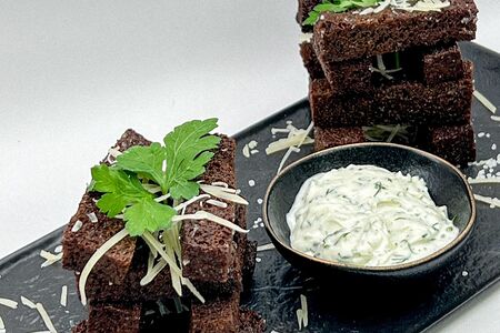 Гренки из Бородинского хлеба