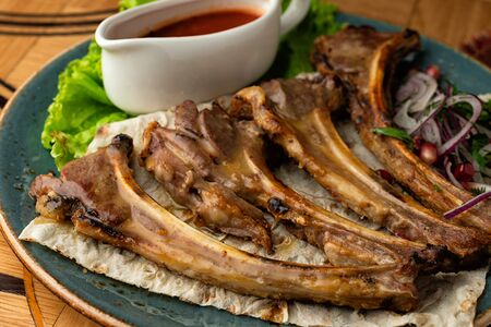 Шашлык из бараньей корейки