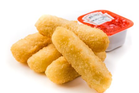 Жареный сыр с кисло-сладким соусом