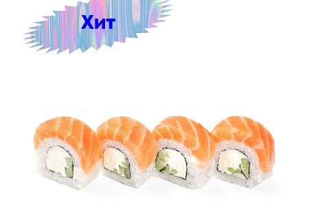 4 шт филадельфия с лососем