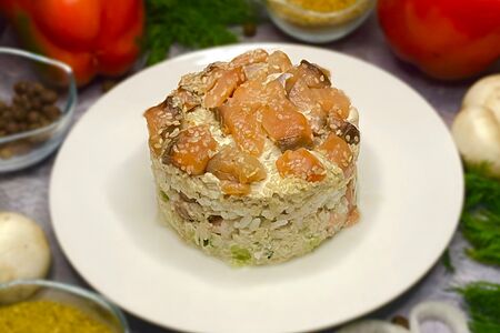 Салат суши Филадельфия