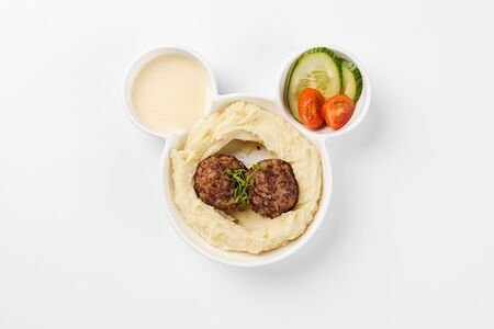 Мясные тефтельки с пюре