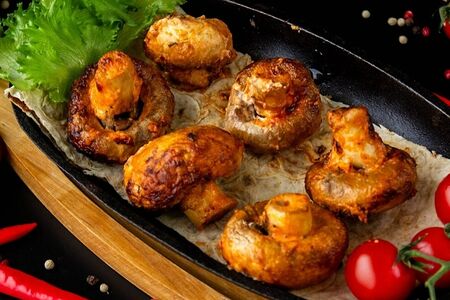 Шампиньоны на углях