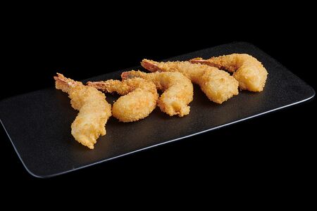 Тигровые креветки в кляре 