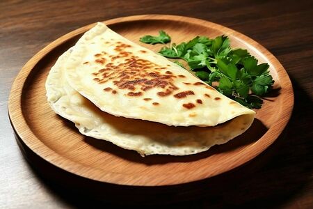Кутаб с сыром и зеленью