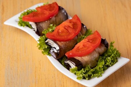 Баклажаны с твороженым сыром