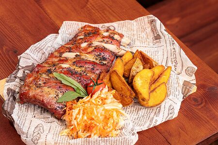 Свиные ребра с картофелем