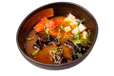 Суп Мисо с лососем