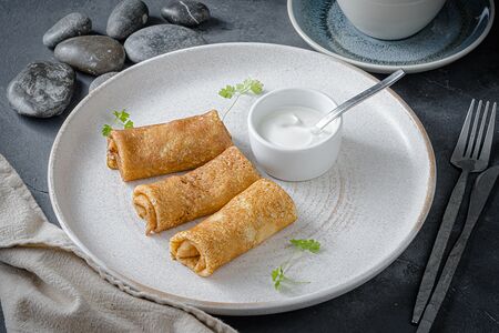 Блинчики с мясом