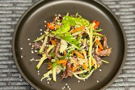 Салат с говядиной