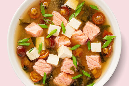 Мисо-суп с лососем