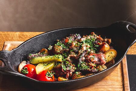 Жареха из трех видов мяса