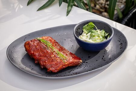 Свиные ребра в имбирной глазури