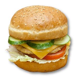 Бургер с куриной котлетой