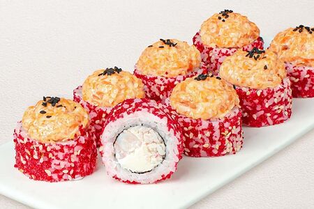 Ролл Нежный лосось с тигровой креветкой