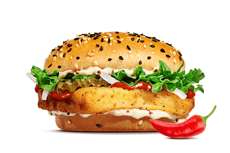 Острый Фиш Бургер