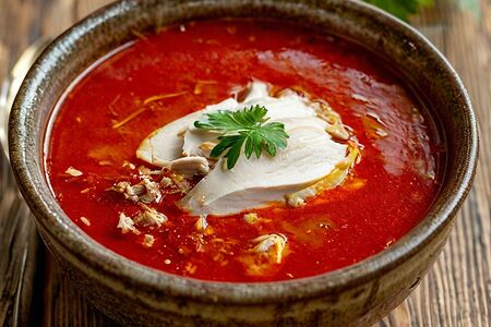 Борщ с курицей