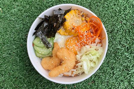 Пибимпап с хрустящей креветкой