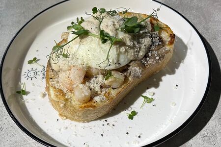 Френч-тост с креветками