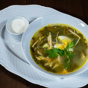 Щавелевый суп с курицей