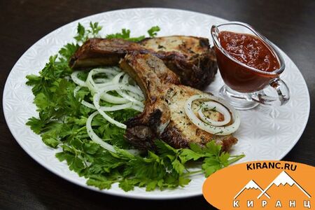 Шашлык на ребре с лавашом