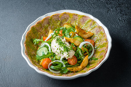 Салат с телячьим языком