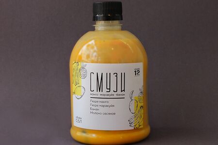 Смузи манго, маракуйя и банан