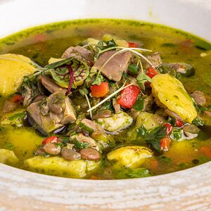 Чечевичный суп с молодым ягненком