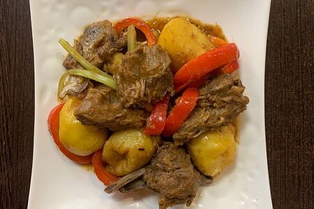 Баранина с овощами