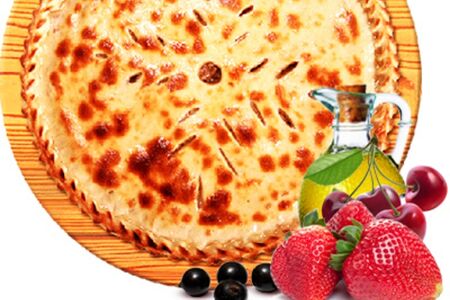 Постный пирог с ягодой ассорти