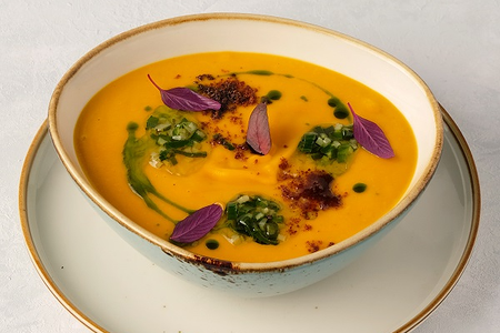 Крем-суп из батата с имбирем