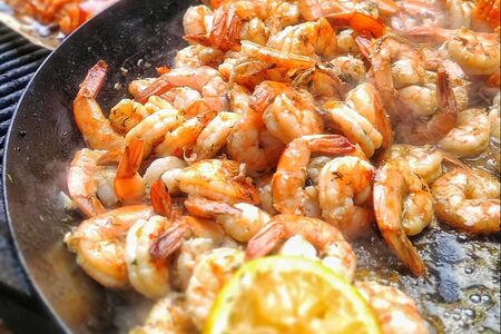 Креветки жареные 