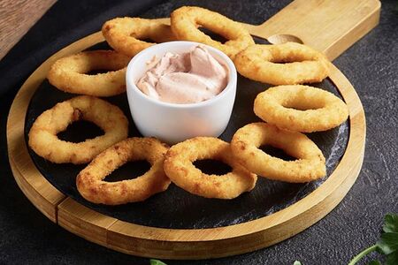 Луковые кольца в кляре