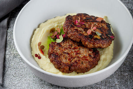 Котлеты из свинины и говядины