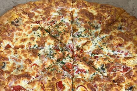 Пицца по-домашнему Ветчина с сыром 