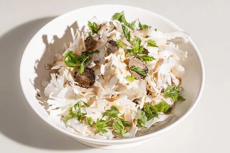 Цветная капуста, трюфель и соус понзу