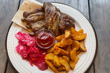 Свиные ребра гриль