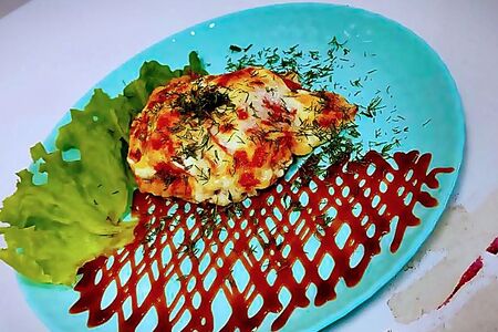 Куриная отбивная с помидорами