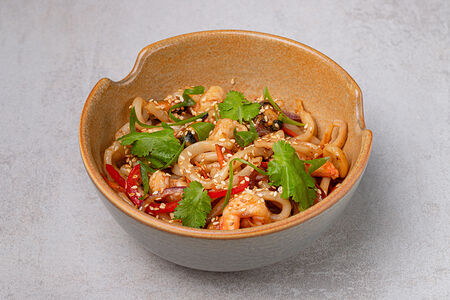 Лапша удон с морепродуктами