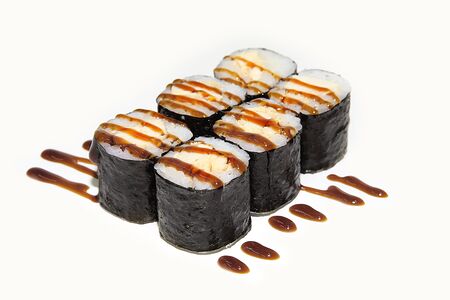Ролл с курицей и соусом терияки