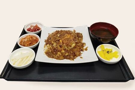 Сет с котлетой Биф и карри райсу