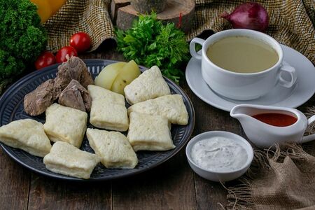 Аварский хинкал с говядиной