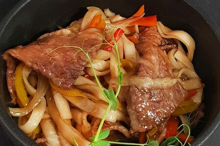 Удон с мраморной говядиной